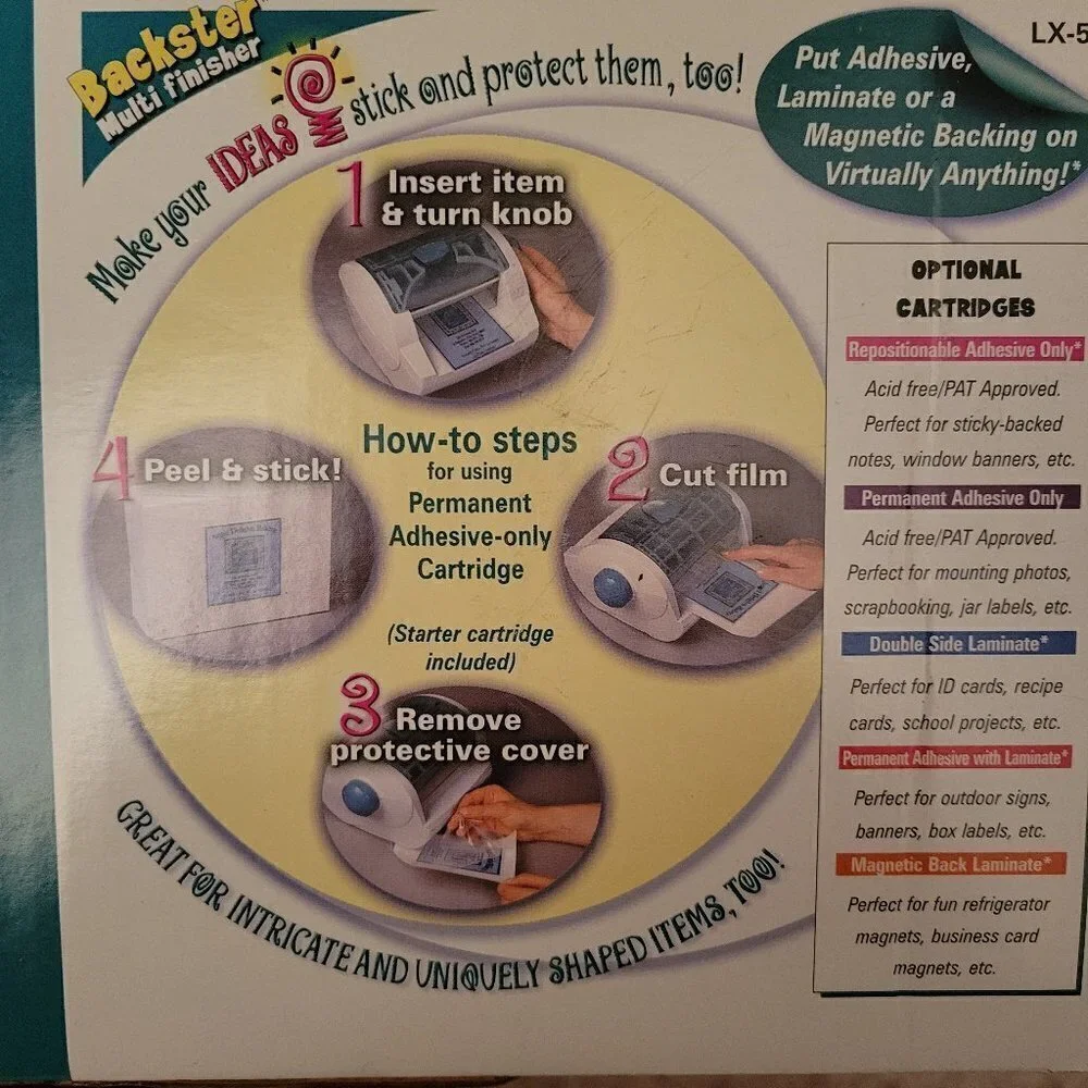 NEW Brother Backster LX-570 Multi-Finisher Laminator Sticker Magnet Maker